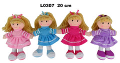 Lalka pluszowa 20cm L0307 1szt.mix