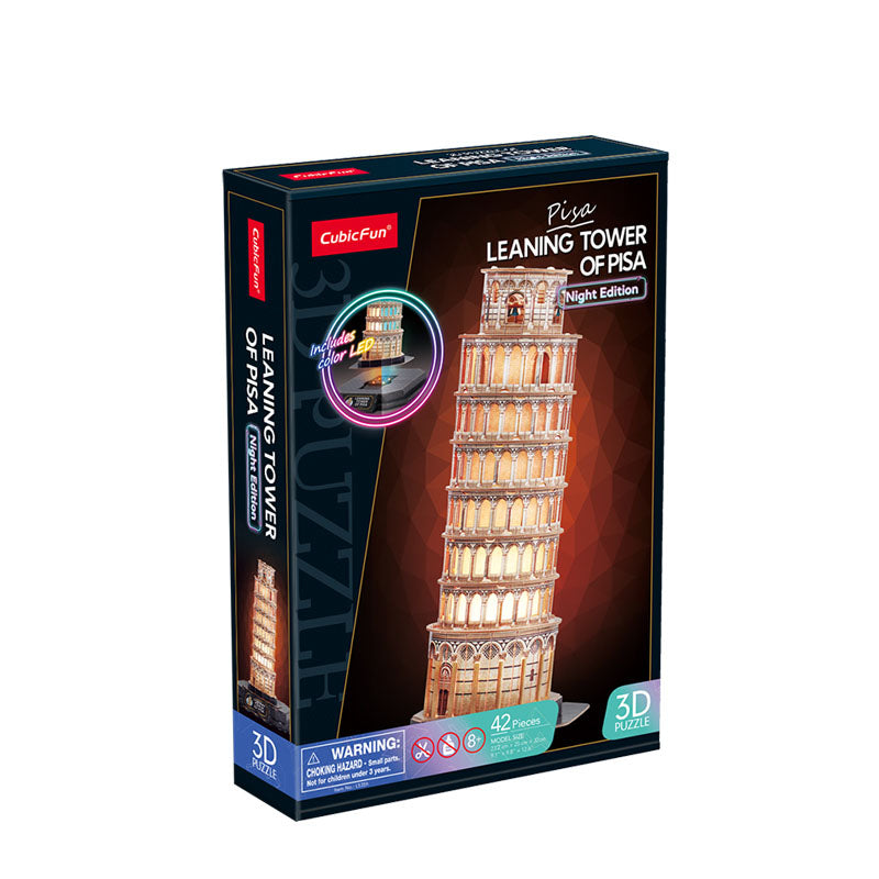 Puzzle 42 3D Krzywa wieża w Pizie Led