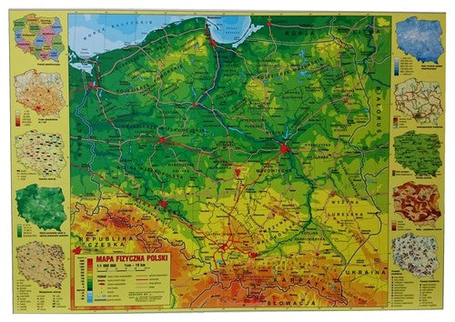 Podkład oklejany Polska fizyczna
