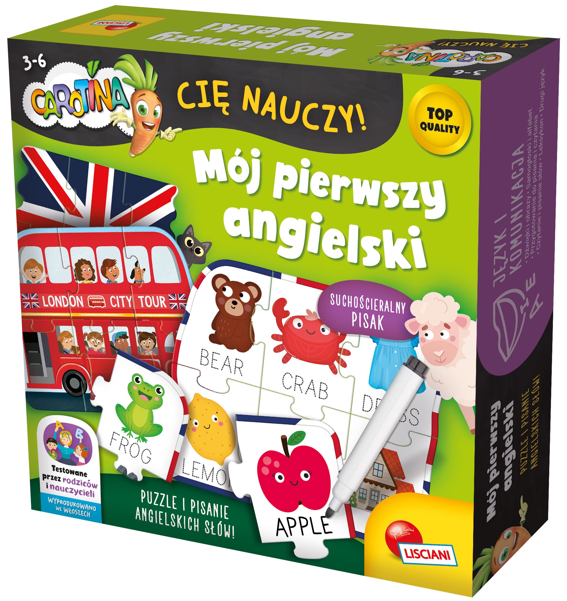 Lisciani Carotina cię nauczy Mój pierwszy angielski 304-PL107360