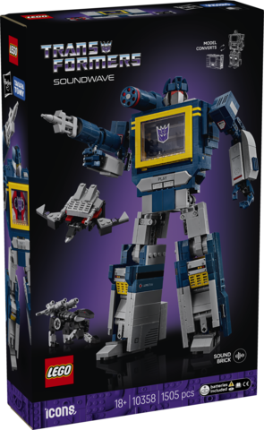 LEGO Icons Transformers Soundwave 10358