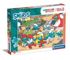 Puzzle 104 maxi super kolor Smurfs puffi 23773