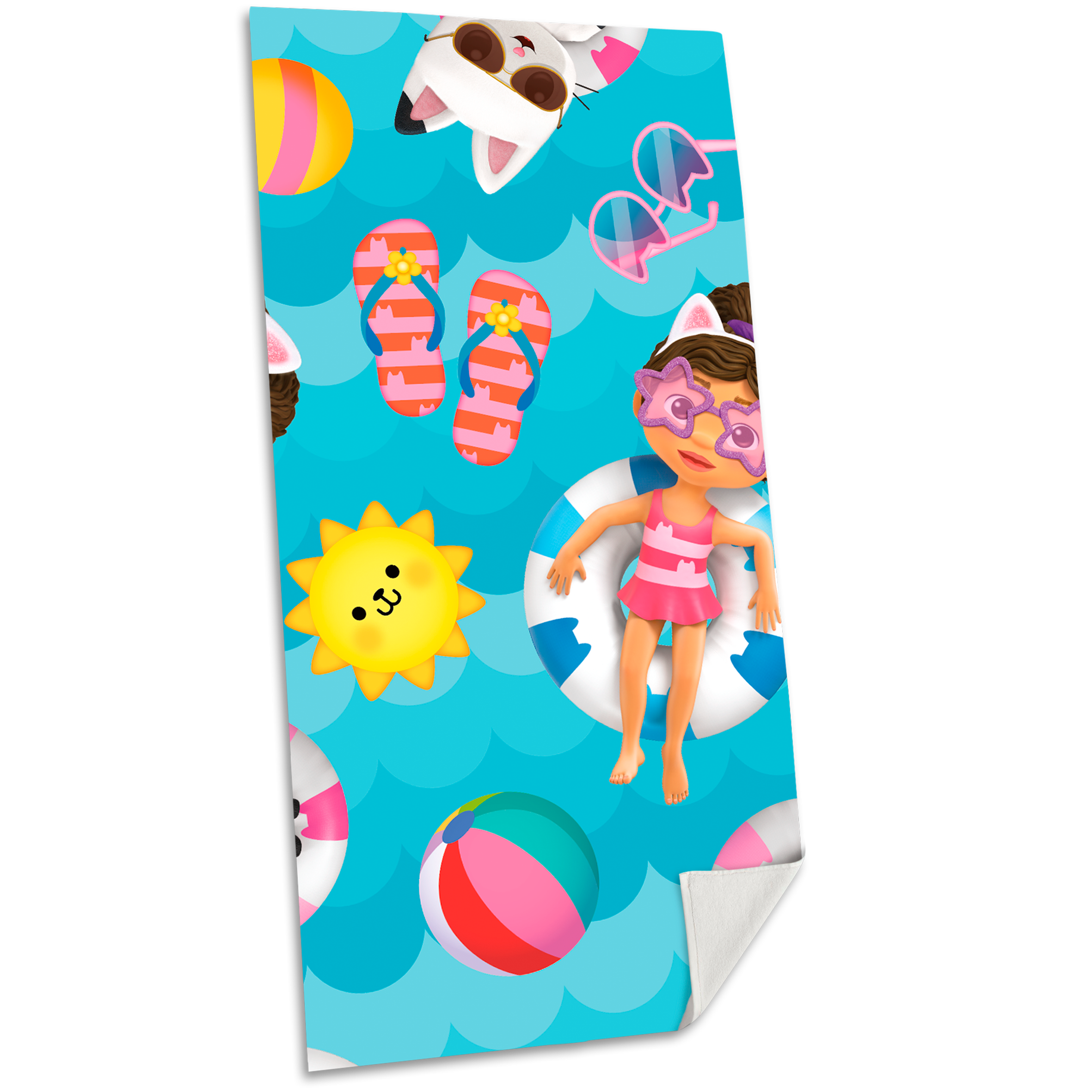 Ręcznik plażowy Gabby's Dollhouse 70x140 cm GD00003