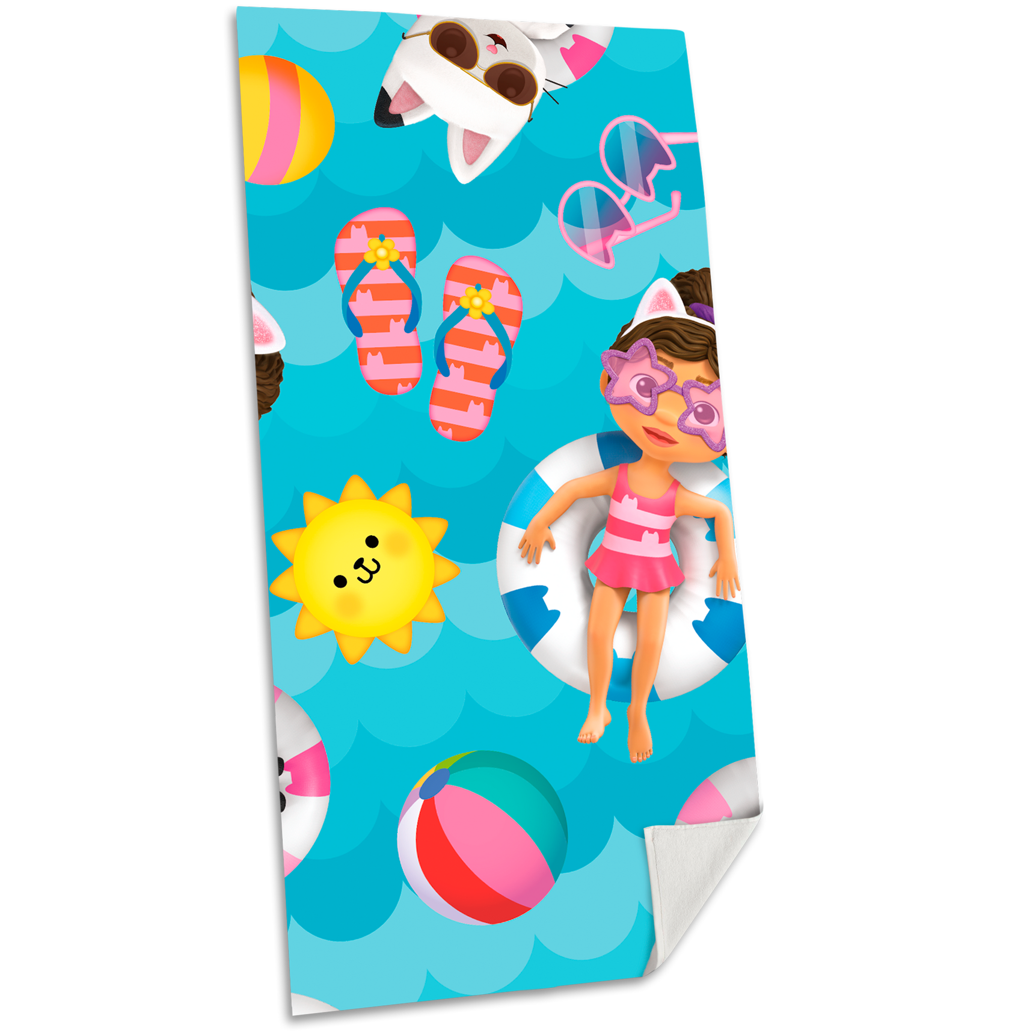 Ręcznik plażowy Gabby's Dollhouse 70x140 cm GD00003