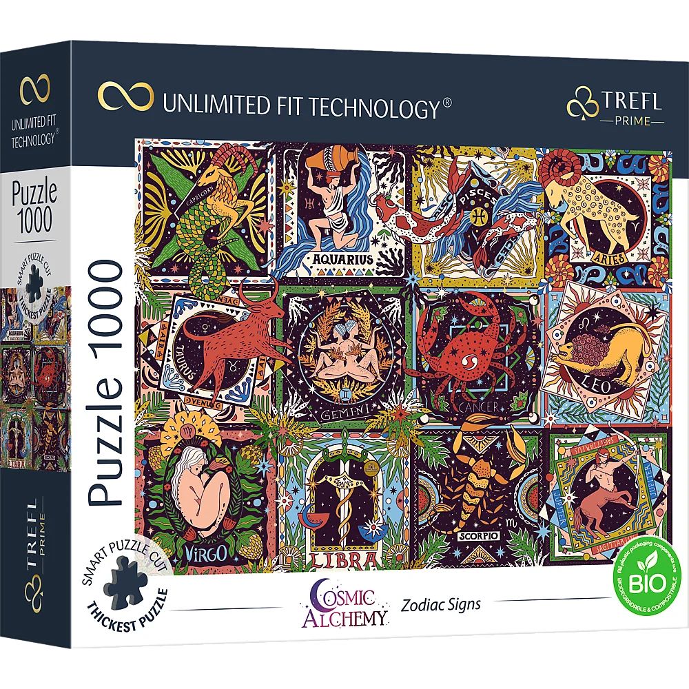 Puzzle 1000 Trefl Prime UFT Cosmic Alchemy Zodiac Signs 10752