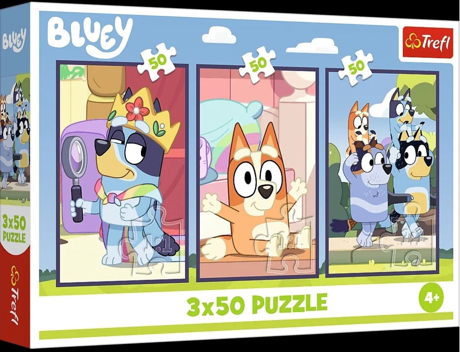 Puzzle 3x50 Rodzina Bluey 34890