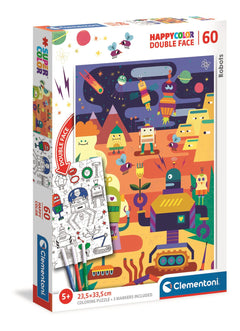 Puzzle 60 happy color Robot 26061