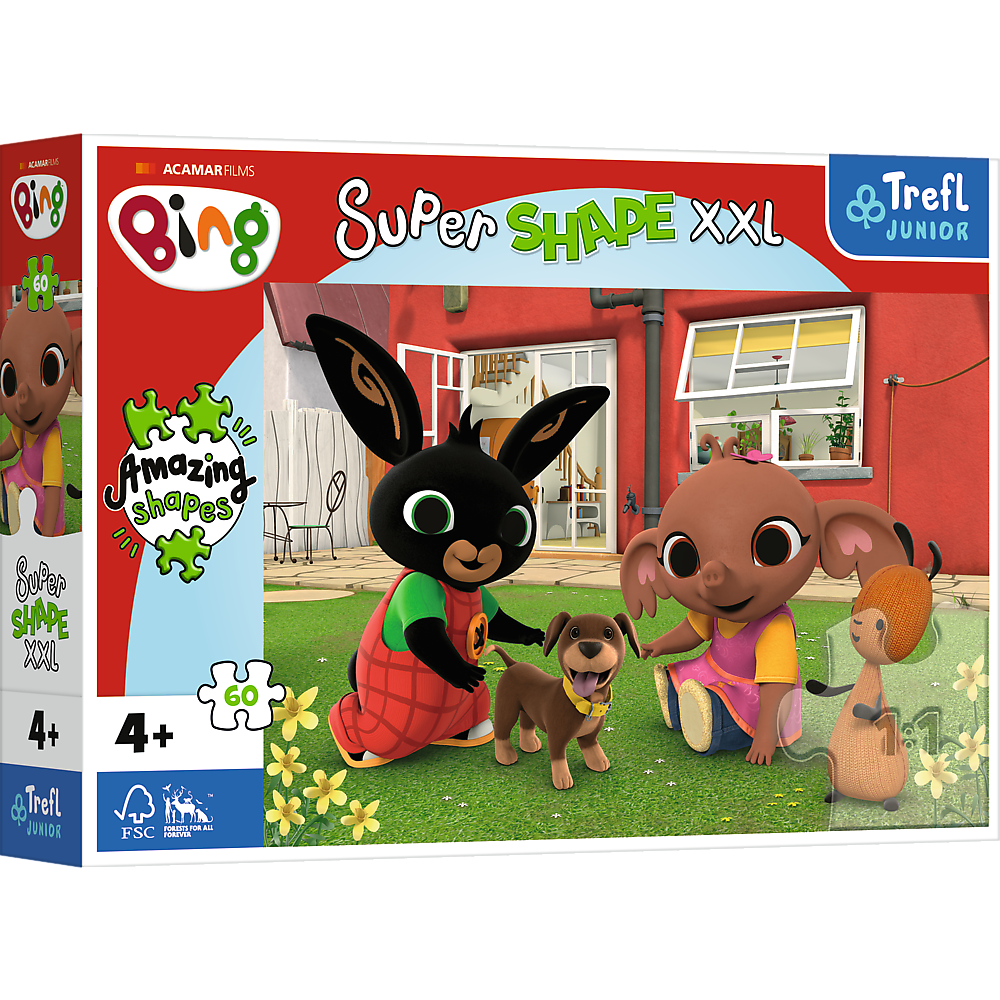 Puzzle 60 XXL Super Shape Zabawa z pieskiem 50013