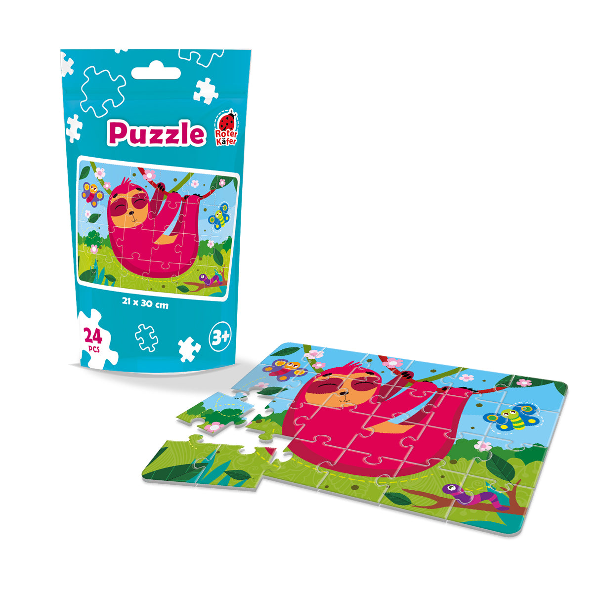 Puzzle 24 saszetka Leniwiec RK1130-04