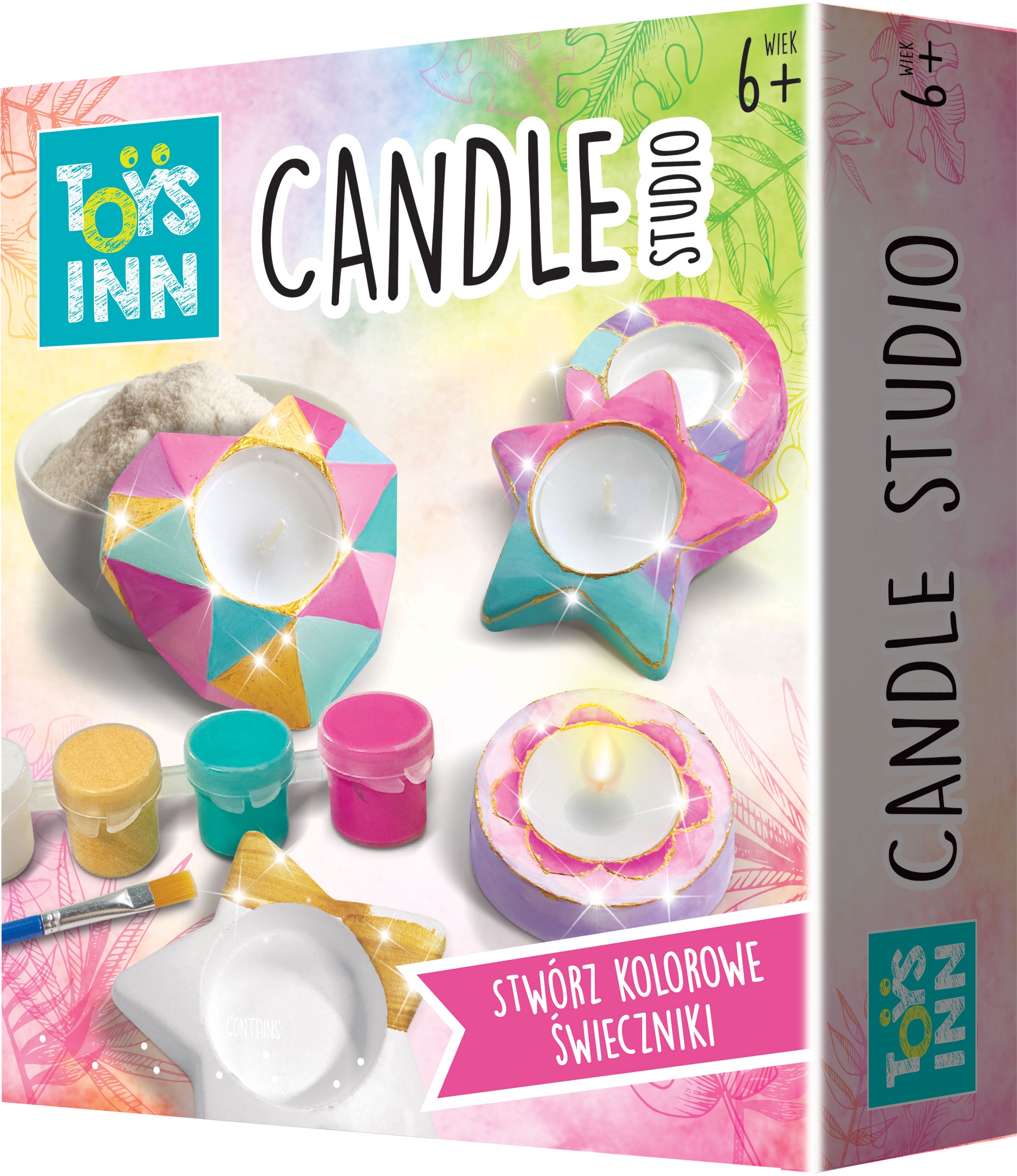 Candles studio gipsowe świeczniki ToysInn