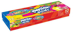 Farby plakatowe neon Colorino Kids 12 kolorów 20 ml
