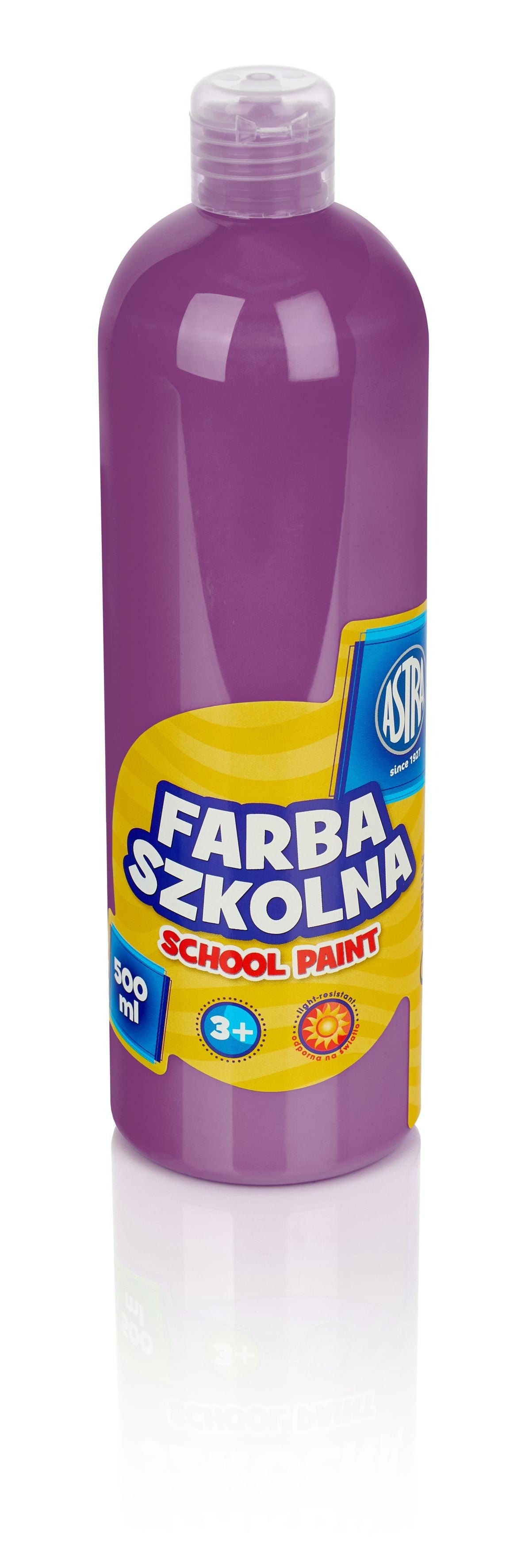 Farba szkolna Astra 500 ml śliwkowa