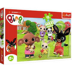 Puzzle 15 maxi Bing z przyjaciółmi 14335