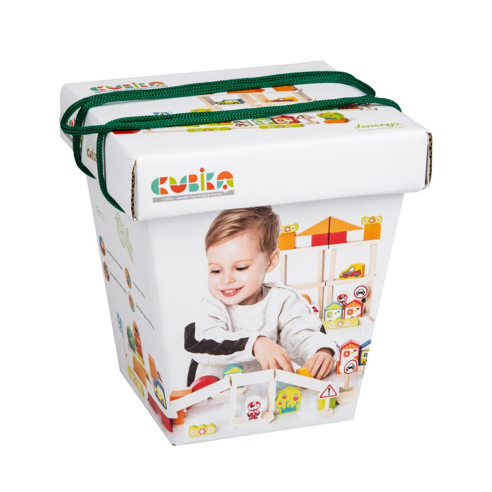 Zestaw klocków miasteczko chłopców Cubika 13913
