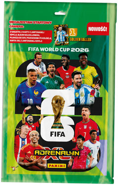 FIFA WORLD CUP 2026 ADRENALYN XL mega zestaw startowy