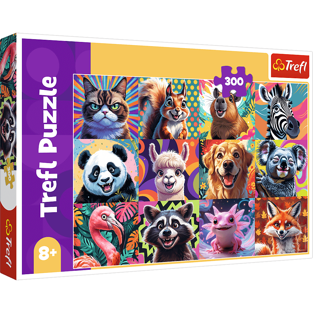 Puzzle 300 Zabawne portrety zwierząt 23030