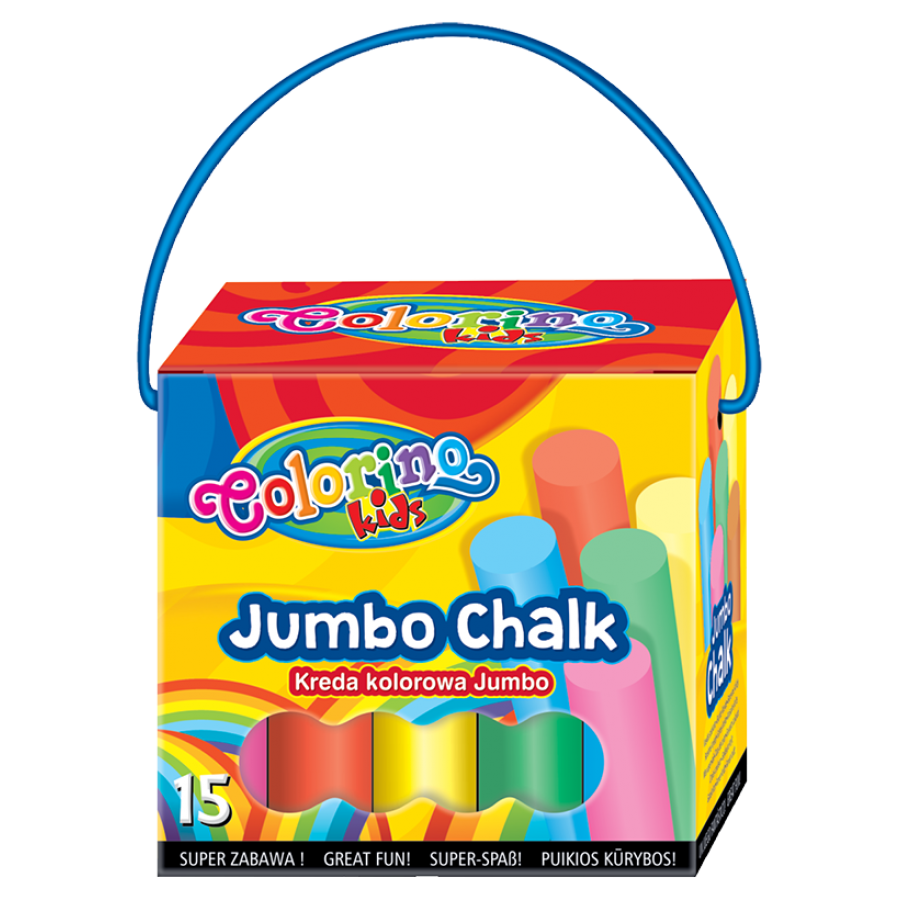 Kreda Colorino Kids kolorowa jumbo 15 sztuk