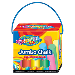 Kreda Colorino Kids kolorowa jumbo 15 sztuk