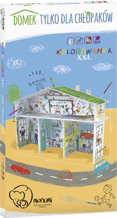 Domek kolorowanka dla chłopców