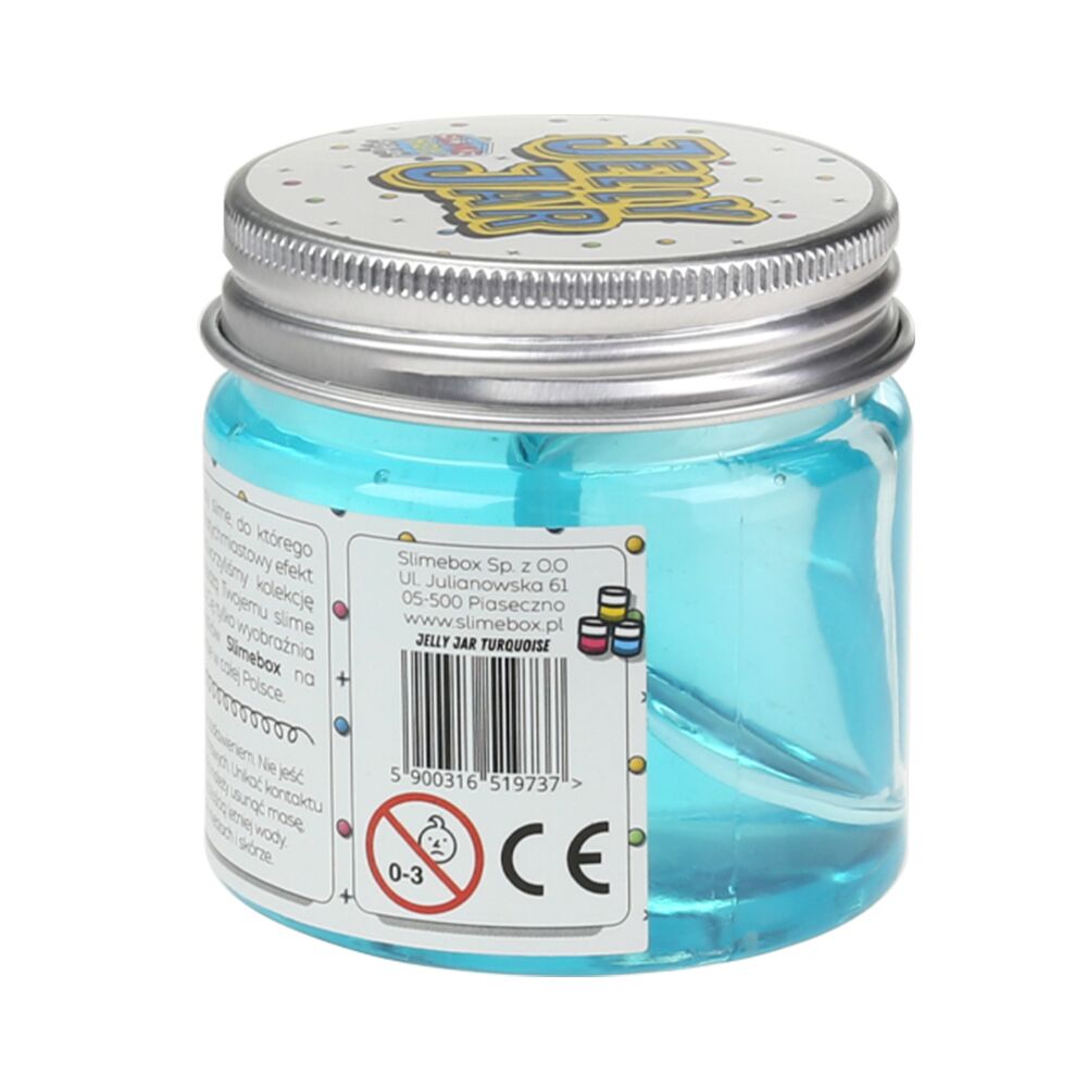 Gotowy slime jelly jar 100ml turkusowy