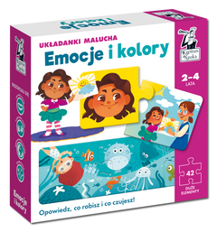 Puzzle Emocje i kolory Układanki malucha Kapitan Nauka
