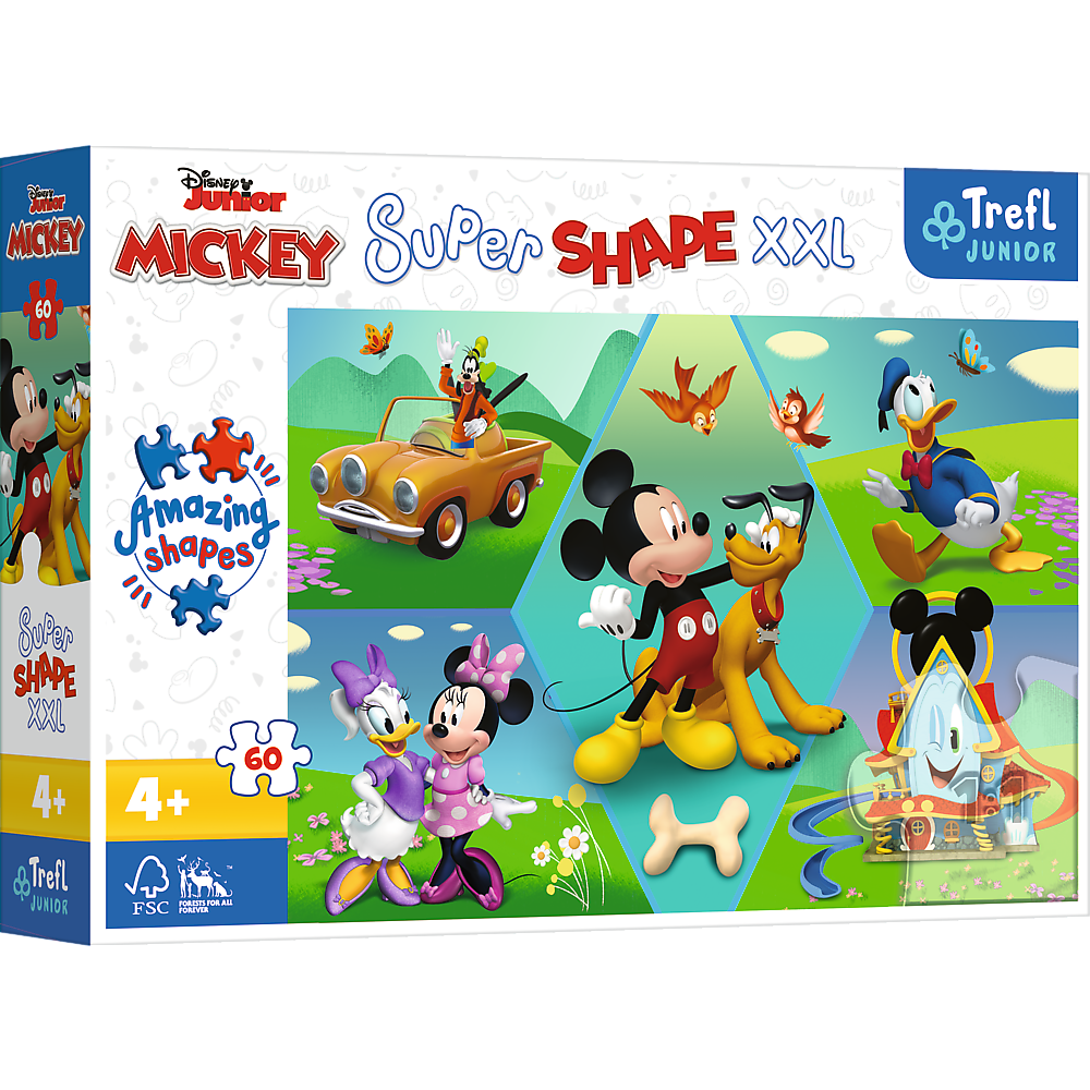 Puzzle 60 XXL Super Shape Z Mikim zawsze jest wesoło! 50014