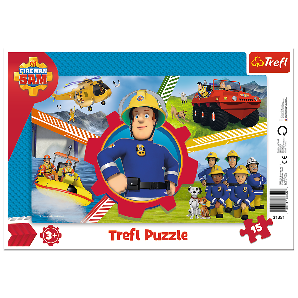 Puzzle 15 ramkowe Strażaka Sam 31351
