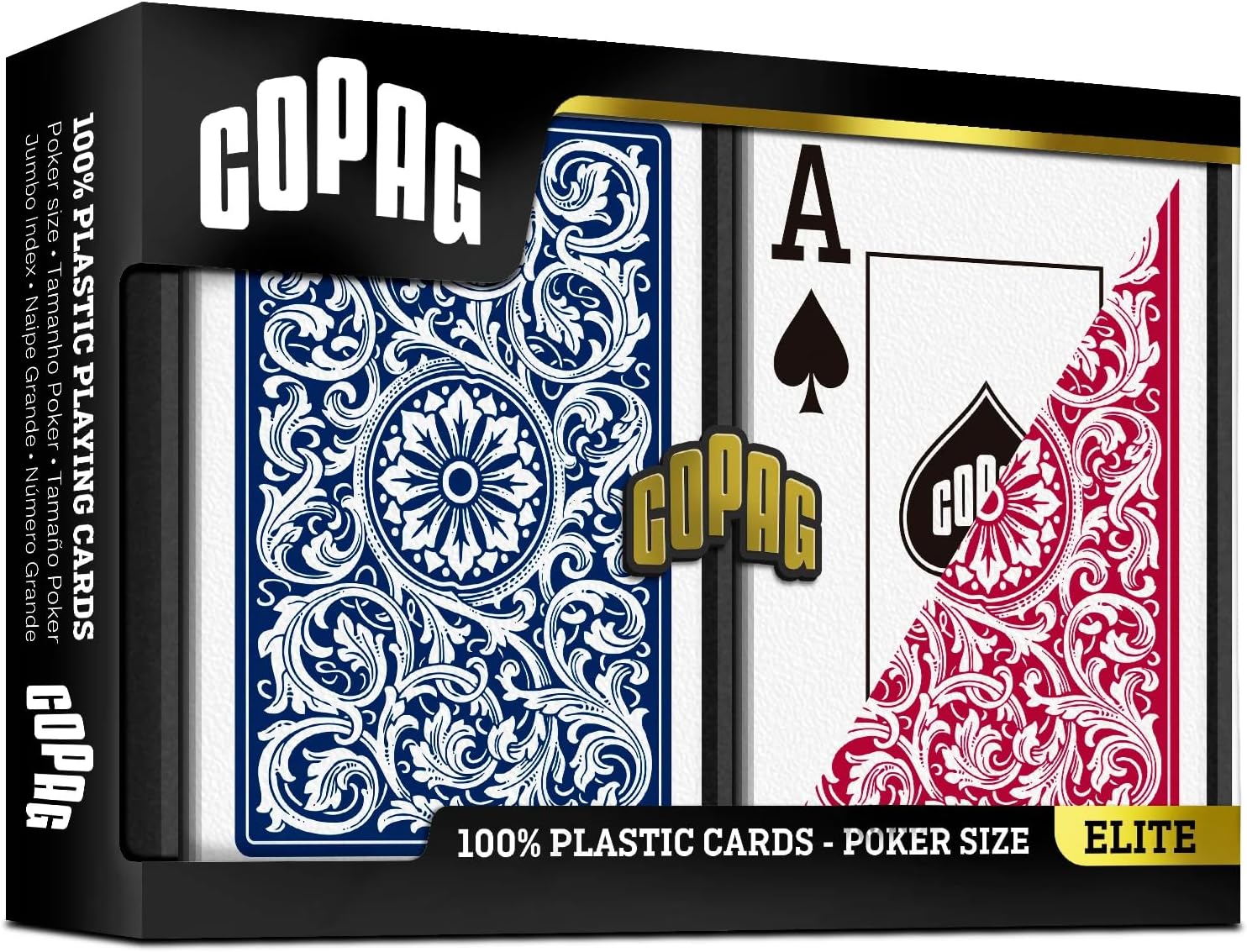 Karty do pokera Copag Elite Jumbo Face set 2x55