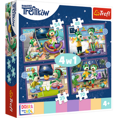 Puzzle 4w1 (35,48,54,70) Trefliki przed snem Dobranoc, Trefliki na noc 34399
