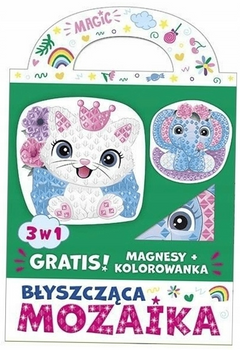 Błyszcząca mozaika 3w1 Kotek i Słonik