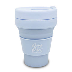 Kubek silikonowy 355 ml pastelowy powder blue