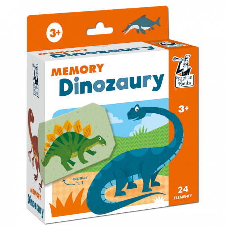 Gra Memory Dinozaury Kapitan Nauka