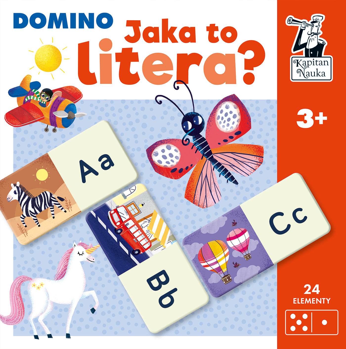 Gra domino Jaka to litera? Kapitan Nauka