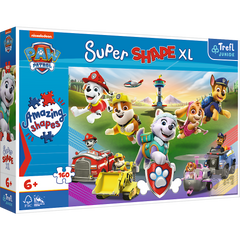 Puzzle 160 XL super shape Skaczące pieski 50021