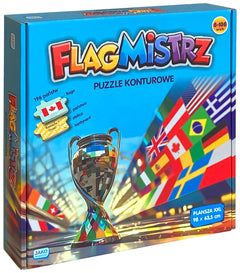 Gra Flagmistrz Puzzle konturowe