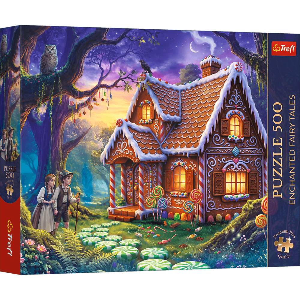 Puzzle 500 Trefl Premium Plus Enchanted Fairy Tales Jaś i Małgosia 37633
