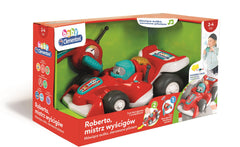 Samochód wyścigowy z pilotem Roberto mistrz wyścigów 50656