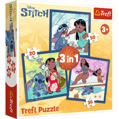 Puzzle 3w1 Czas ze Stitchem 34896