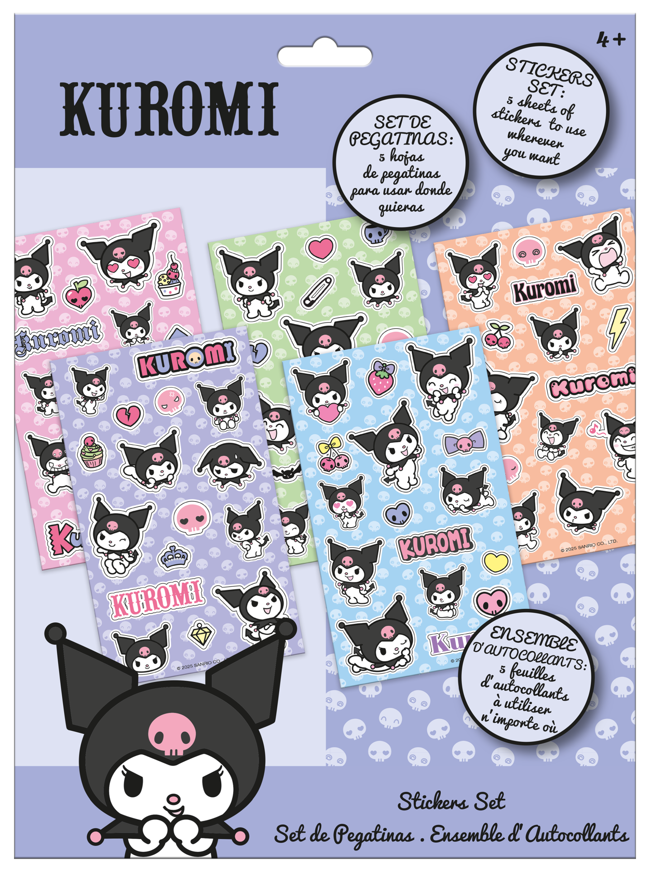 Naklejki Kuromi 92 sztuki KU00021