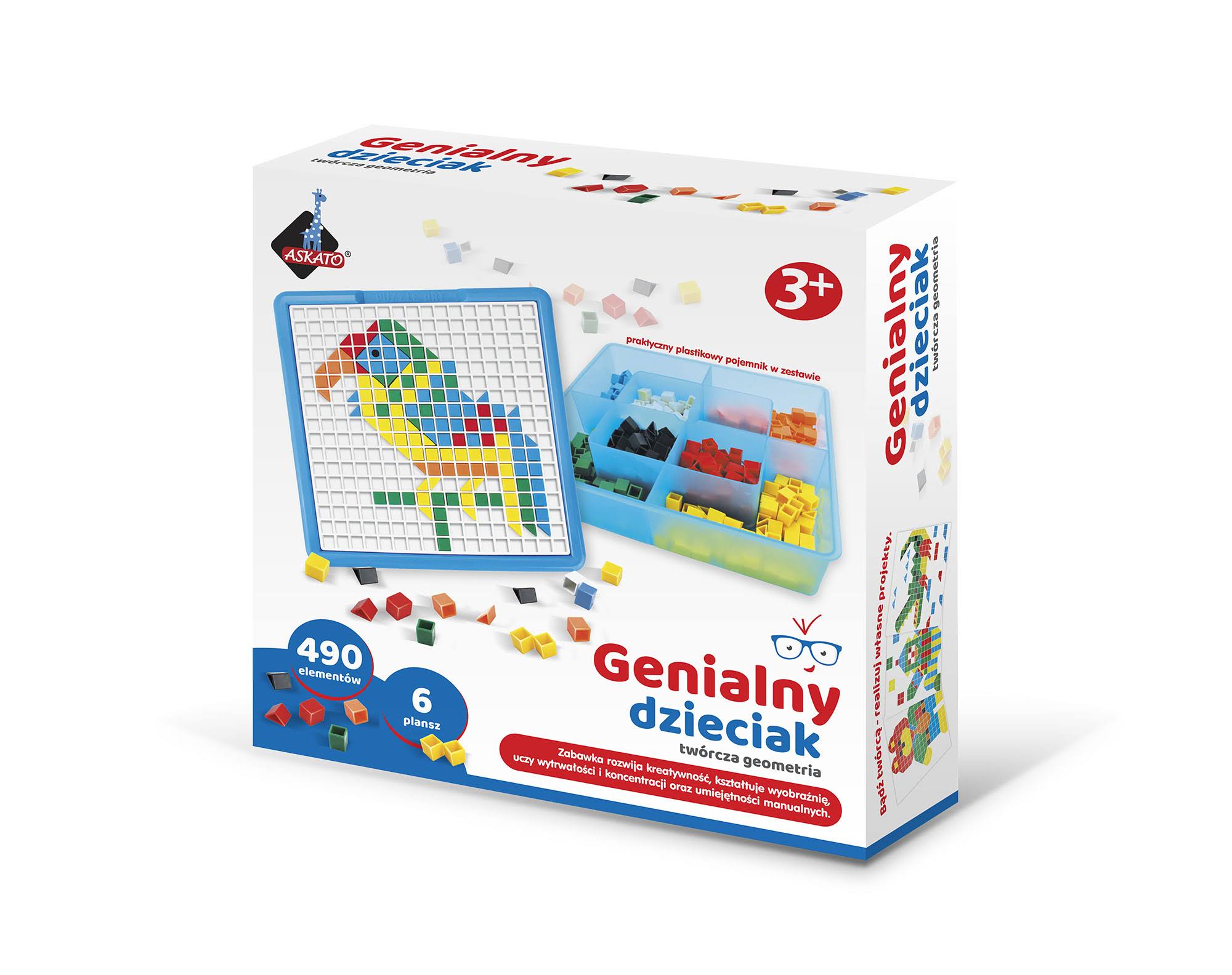Genialny dzieciak twórcza geometria mozaika 490 elementów 101002