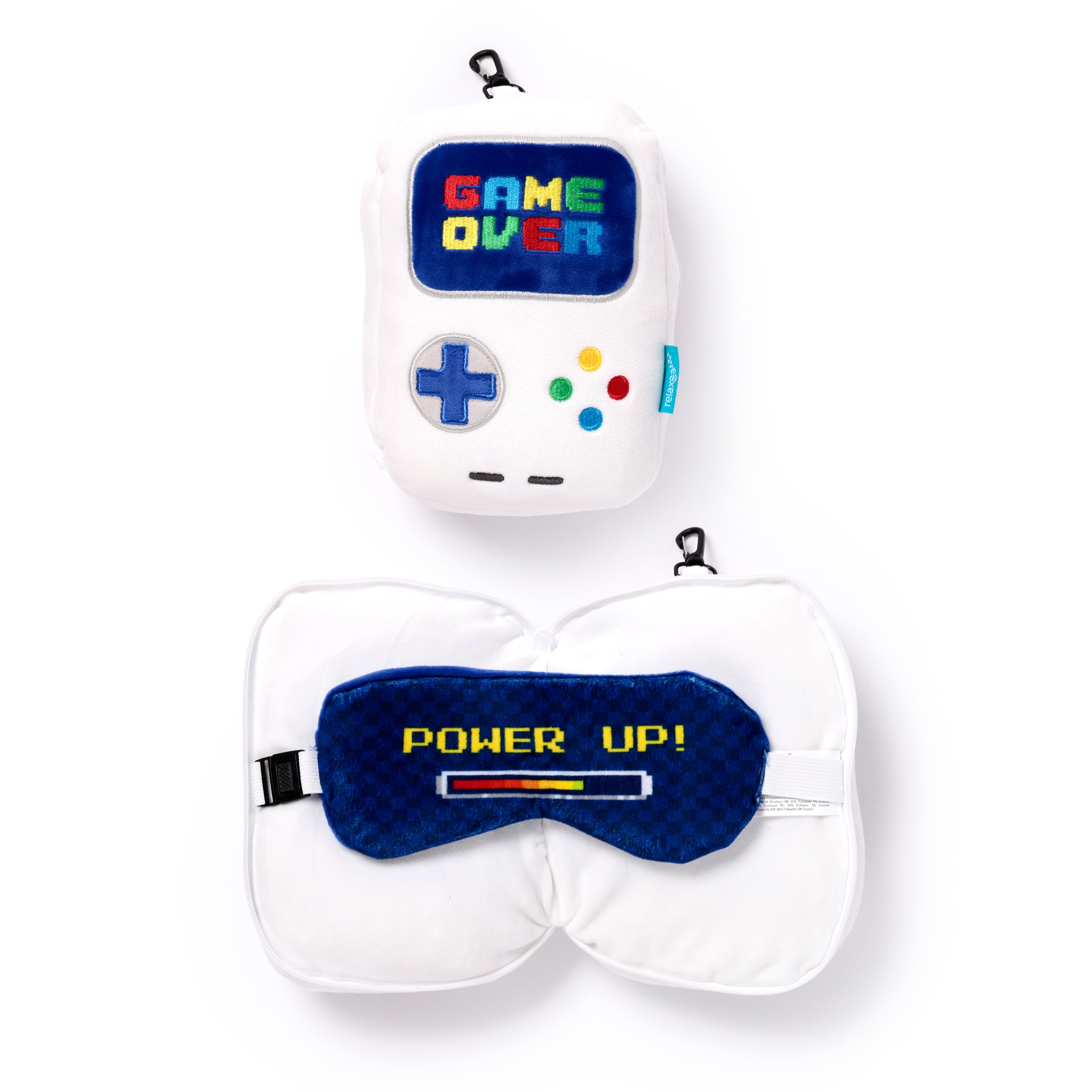 Poduszka podróżna z maską na oczy-Game Over-Relaxeazzz CUSH248