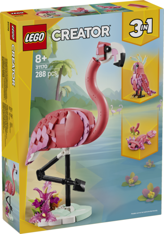 LEGO Creator 3w1 Dzikie zwierzęta różowy Flaming 31170
