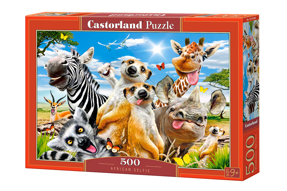 Puzzle 500 Afrykańskie selfie B-53568