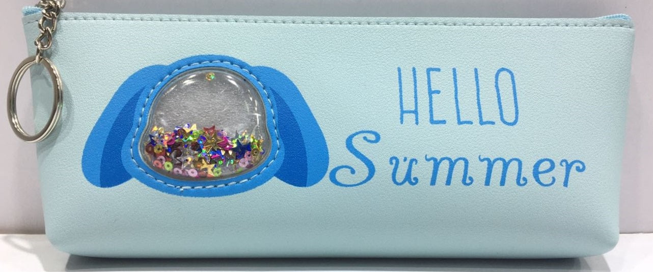Piórnik saszetka 211X-BL Pies Hello summer