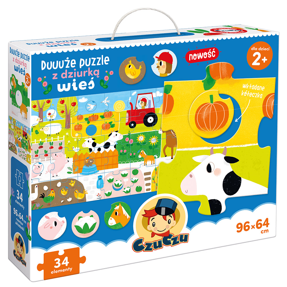 Duuuże puzzle z dziurką wieś CzuCzu