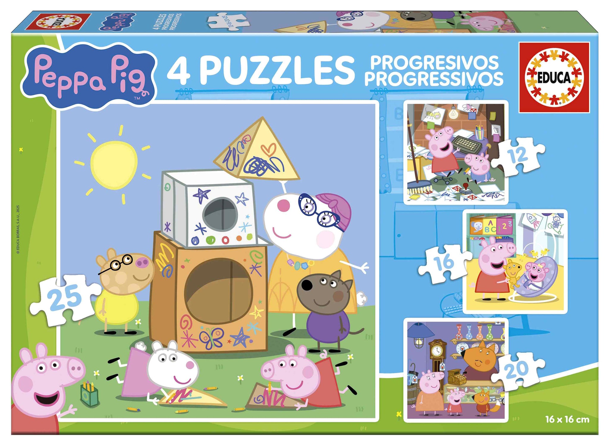 Puzzle 4w1 Świnka Peppa 113786