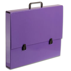 Teczka z rączką A3 5 cm Penmate fioletowa pastelowa
