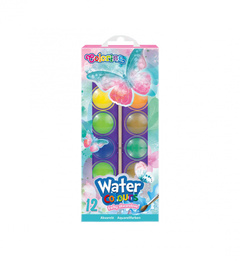 Farby akwarelowe mała pastylka Colorino dreams 12 kolorów