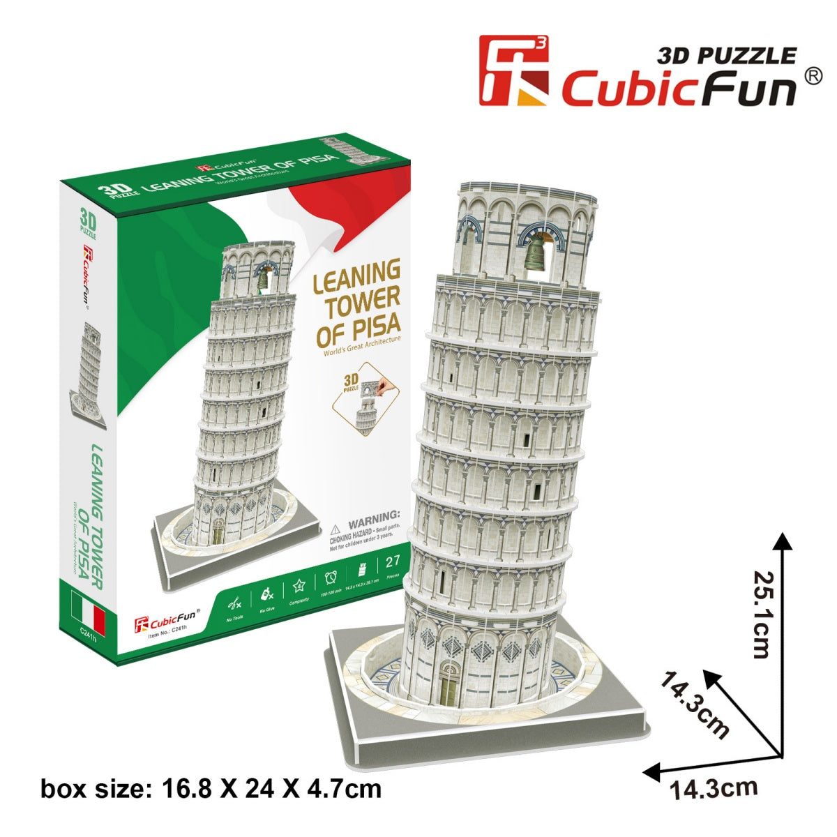 Puzzle 27 3D Krzywa Wieża w Pizie