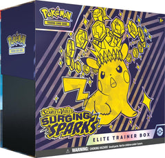 Pokemon TCG Scarlet and Violet Surging Sparks Elite Trainer Box Bundle